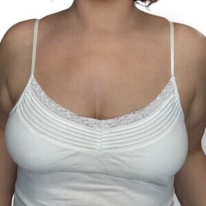 NO BOUNDARIES WHITE TANK TOP CAMI SIZE XXL